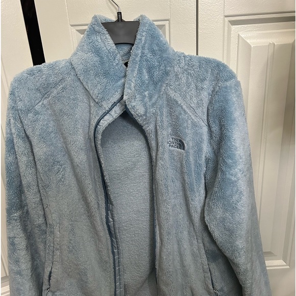 The North Face Women's Jacket Osito Zip Soft Fleece Jacket Light Blue - Picture 2 of 5